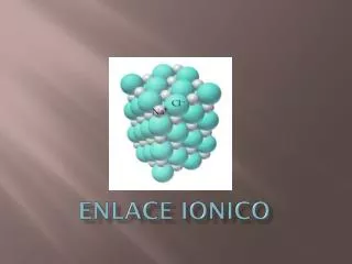 ENLACE IONICO