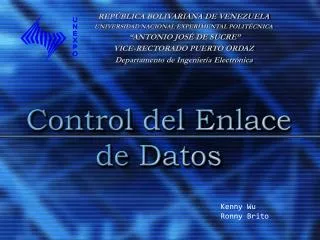 Control del Enlace de Datos