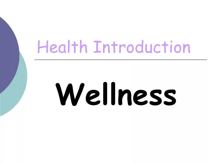 health introduction