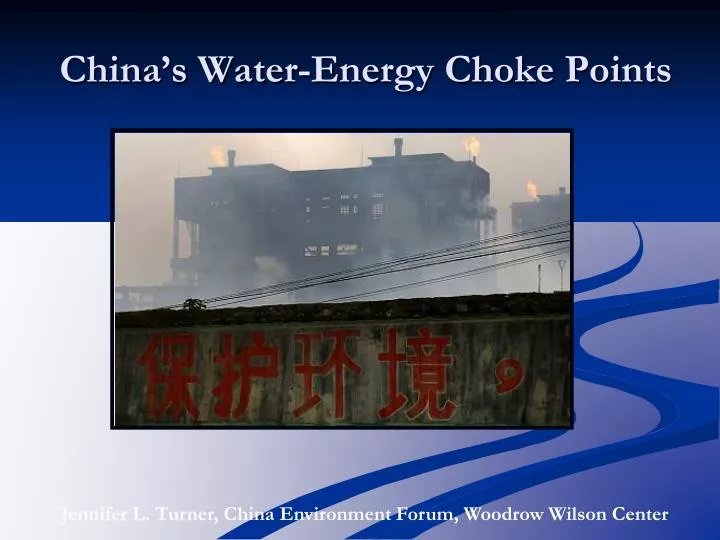 china s water energy choke points