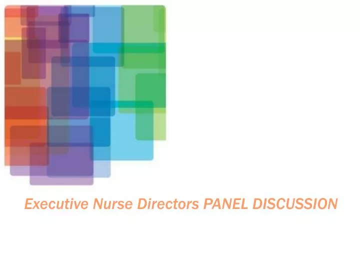 executive nurse directors panel discussion