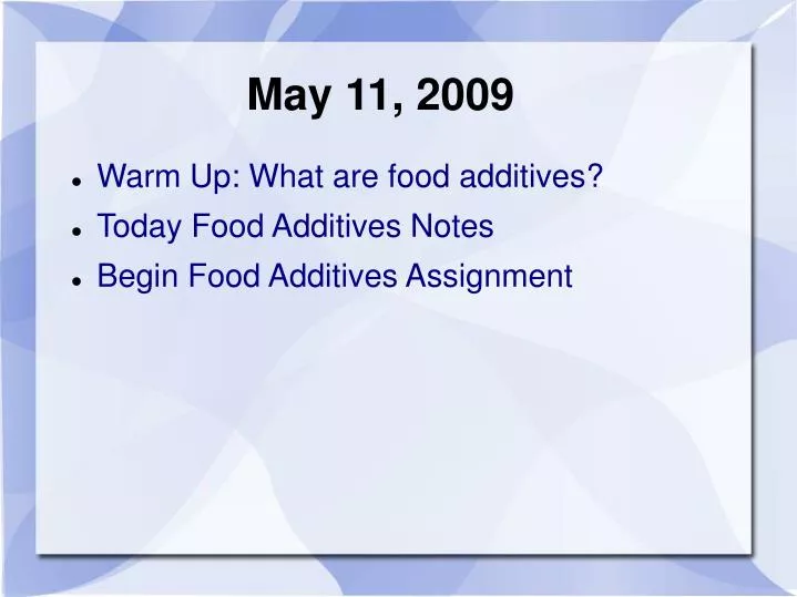 may 11 2009