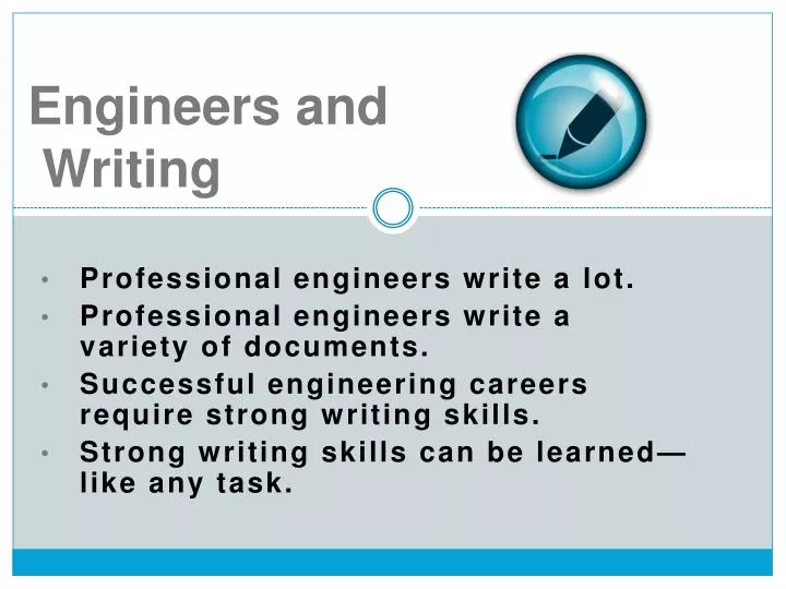 engineers and writing