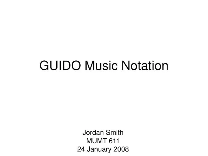 guido music notation