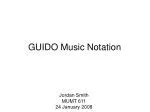 GUIDO Music Notation