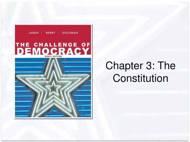 chapter 3 the constitution