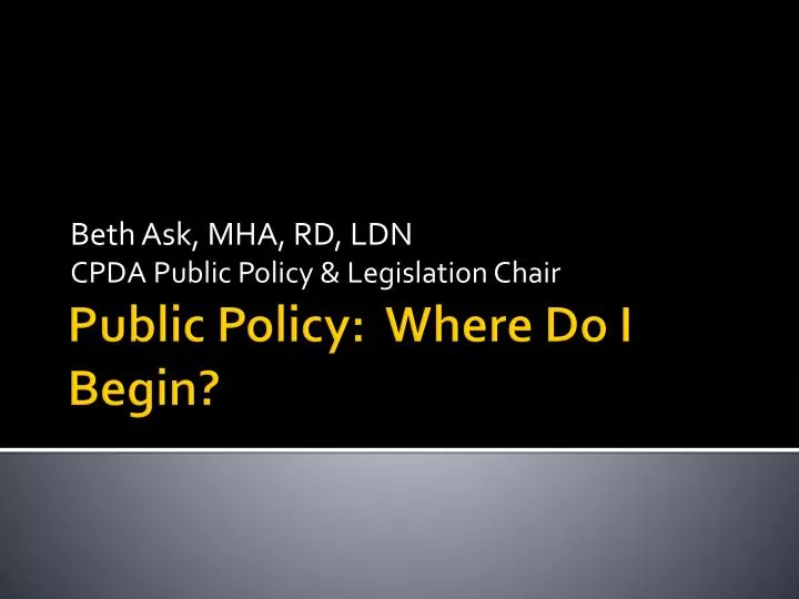 beth ask mha rd ldn cpda public policy legislation chair