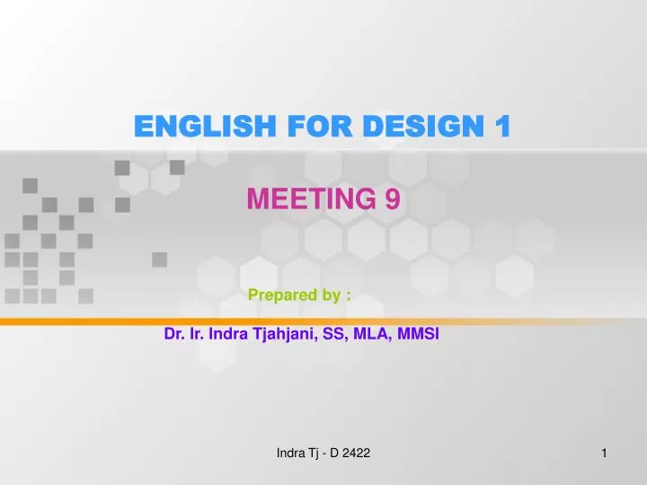 english for design 1