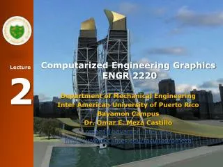 Computarized Engineering Graphics ENGR 2220