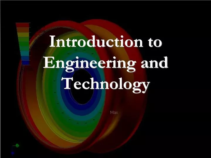 introduction to engineering and technology