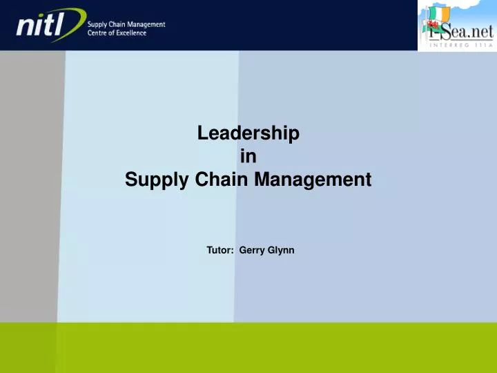 leadership in supply chain management