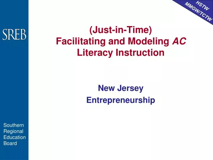 just in time facilitating and modeling ac literacy instruction