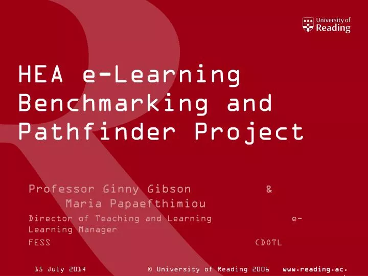 hea e learning benchmarking and pathfinder project