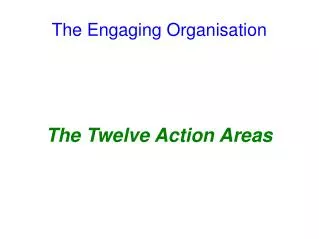 The Engaging Organisation