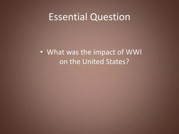 essential question