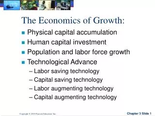 The Economics of Growth:
