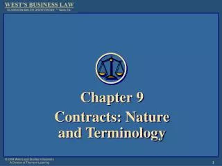Chapter 9 Contracts: Nature and Terminology