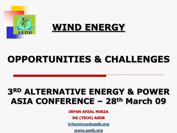3 rd alternative energy power asia conference 28 th march 09