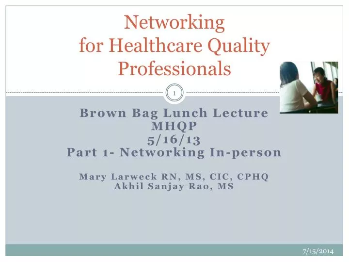 networking for healthcare quality professionals