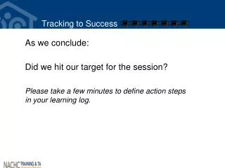 tracking to success