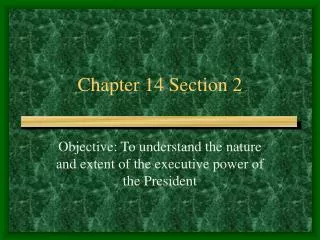 Chapter 14 Section 2