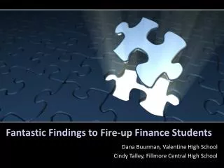 Fantastic Findings to Fire-up Finance Students