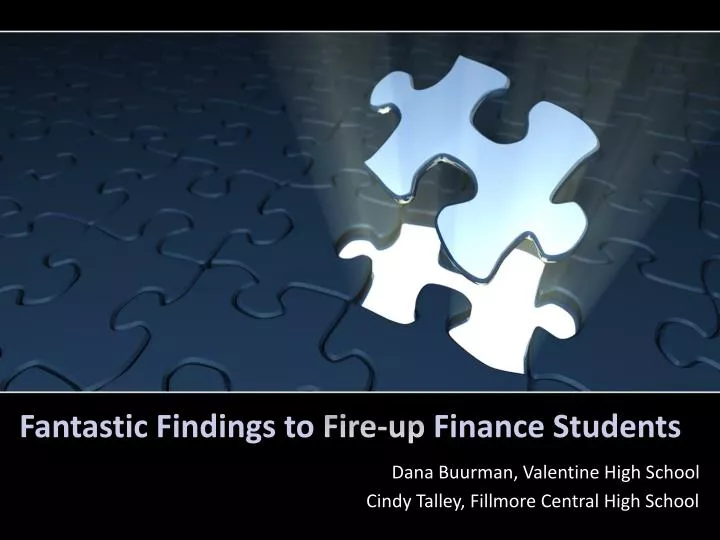 fantastic findings to fire up finance students