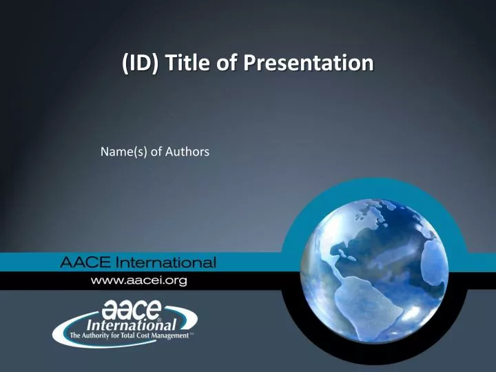 id title of presentation