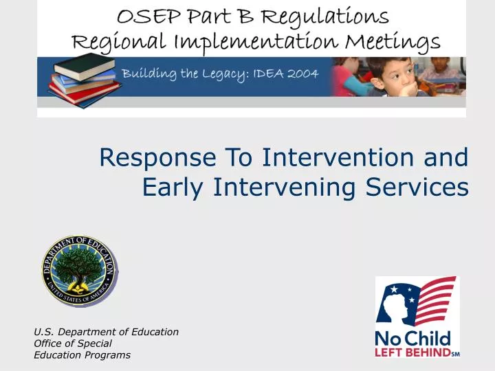 response to intervention and early intervening services