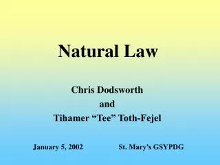 Natural Law