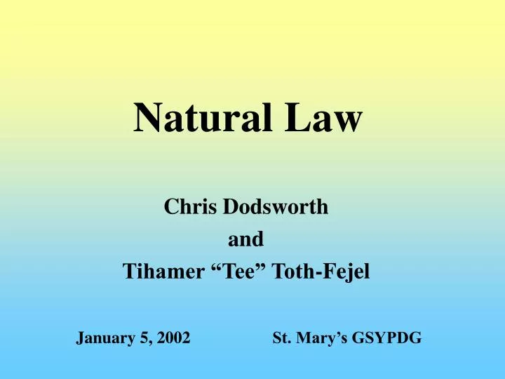 natural law