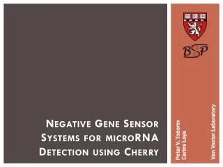 Negative Gene Sensor Systems for microRNA Detection using Cherry