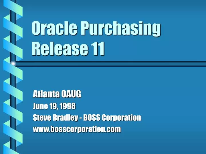 oracle purchasing release 11