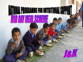 NATIONAL PROGRAMME FOR NUTRITIONAL SUPPORT