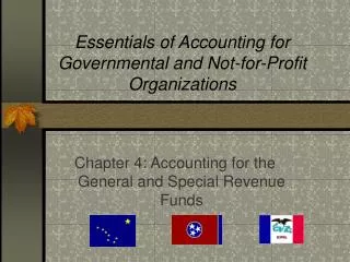 Essentials of Accounting for Governmental and Not-for-Profit Organizations