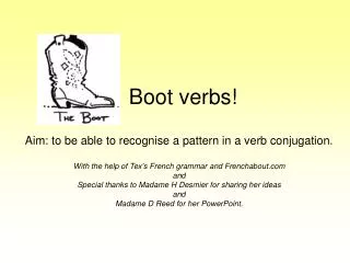 boot verbs