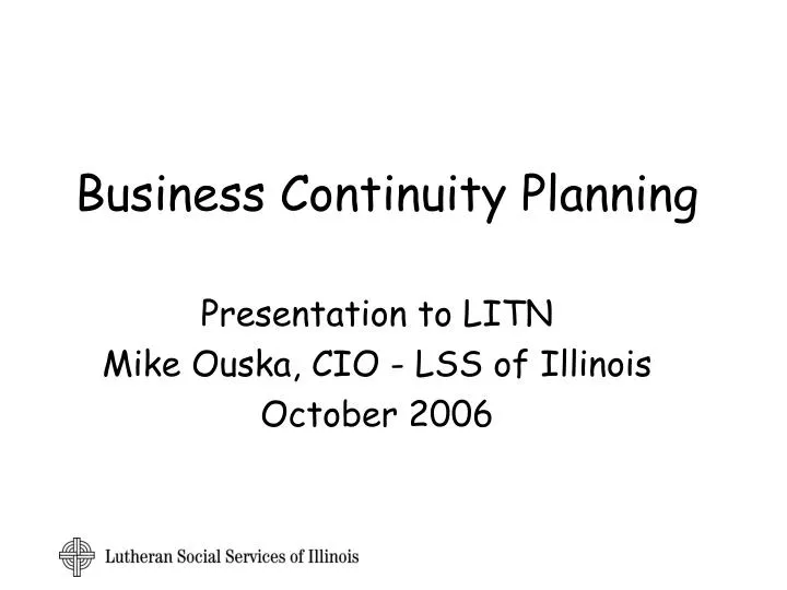 business continuity planning