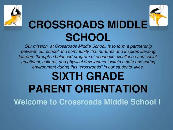 welcome to crossroads middle school