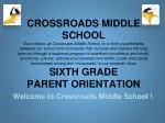 Nurturing Lifelong Learners at Crossroads Middle School - slide 1