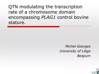 QTN modulating the transcription rate of a chromosome domain encompassing PLAG1 control bovine stature.