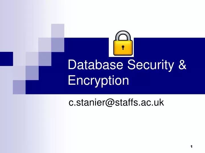 database security encryption