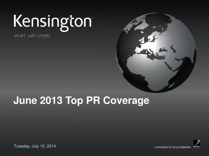 june 2013 top pr coverage