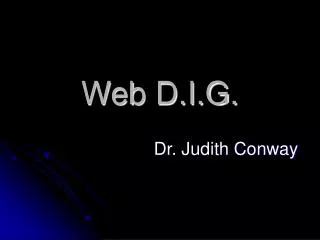 Web D.I.G.