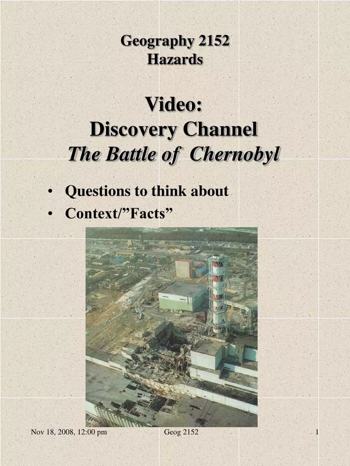 video discovery channel the battle of chernobyl
