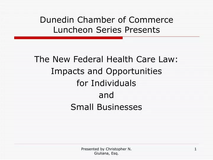 dunedin chamber of commerce luncheon series presents