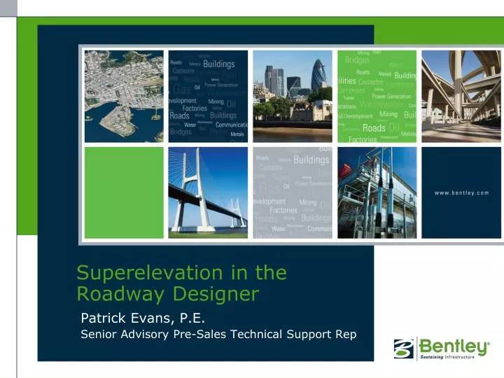 superelevation in the roadway designer