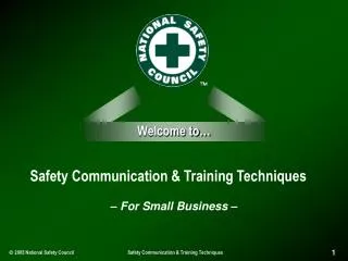 safety communication training techniques