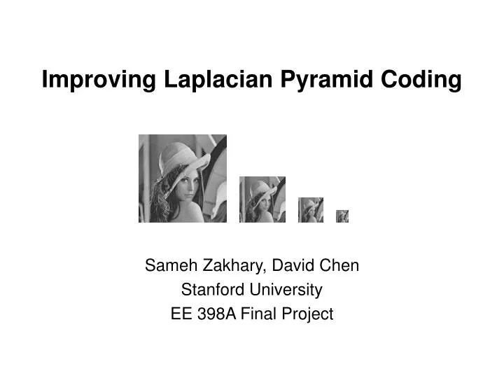 improving laplacian pyramid coding