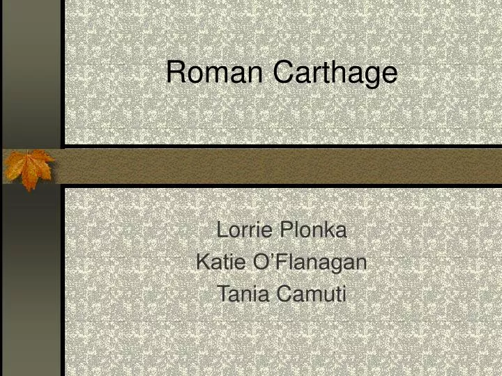 roman carthage