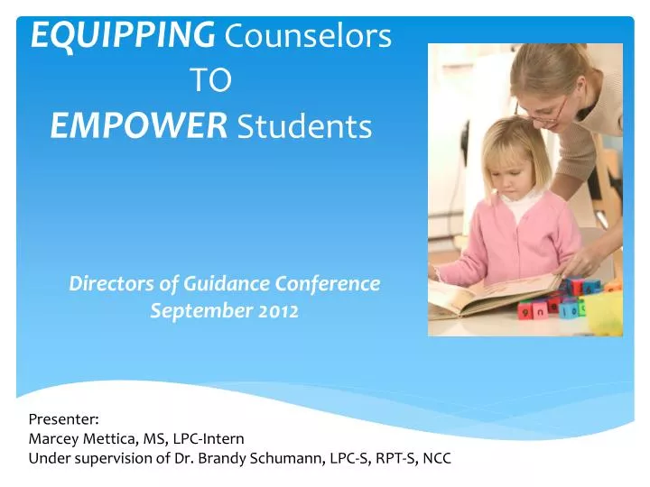 equipping counselors to empower students